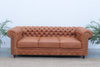 3 Seater Chesterfield Leather Sofa