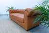 3 Seater Chesterfield Leather Sofa Side view