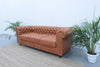 3 Seater Chesterfield Leather Sofa Side view