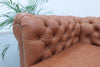 3 Seater Chesterfield Leather Sofa Side view