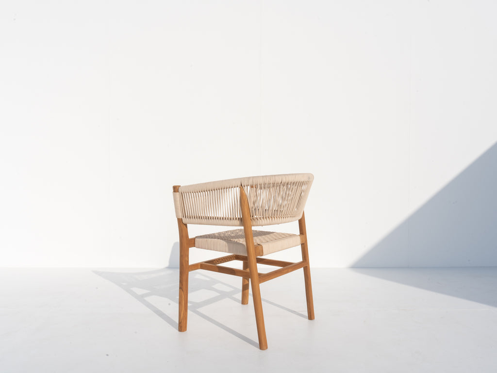 Aegean Teak Dining Chair Back view 2