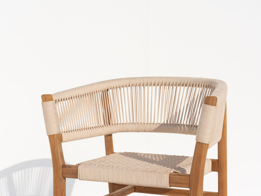 Aegean Teak Dining Chair Front view 3