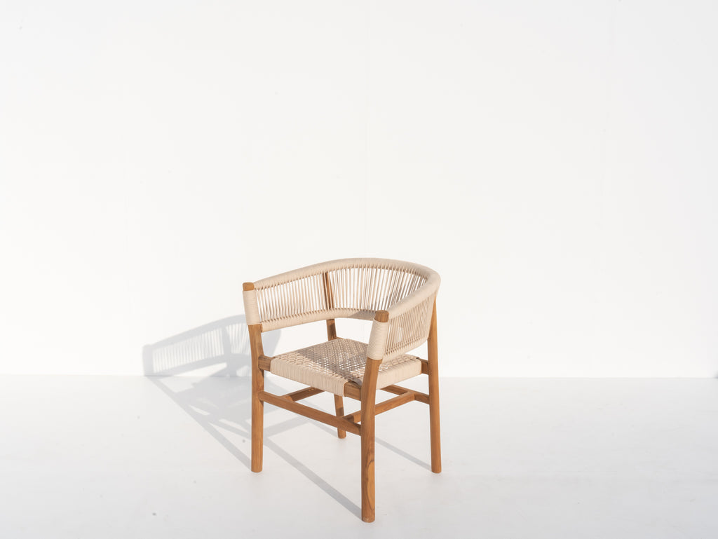 Aegean Teak Dining Chair Side view 2