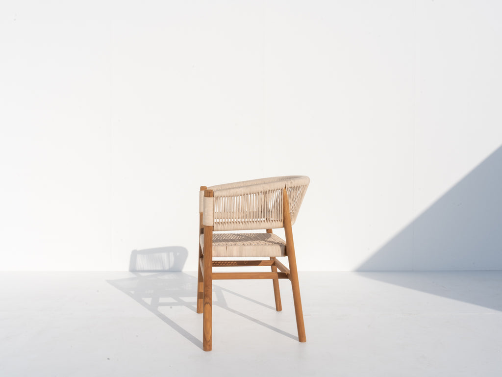 Aegean Teak Dining Chair Side view 3