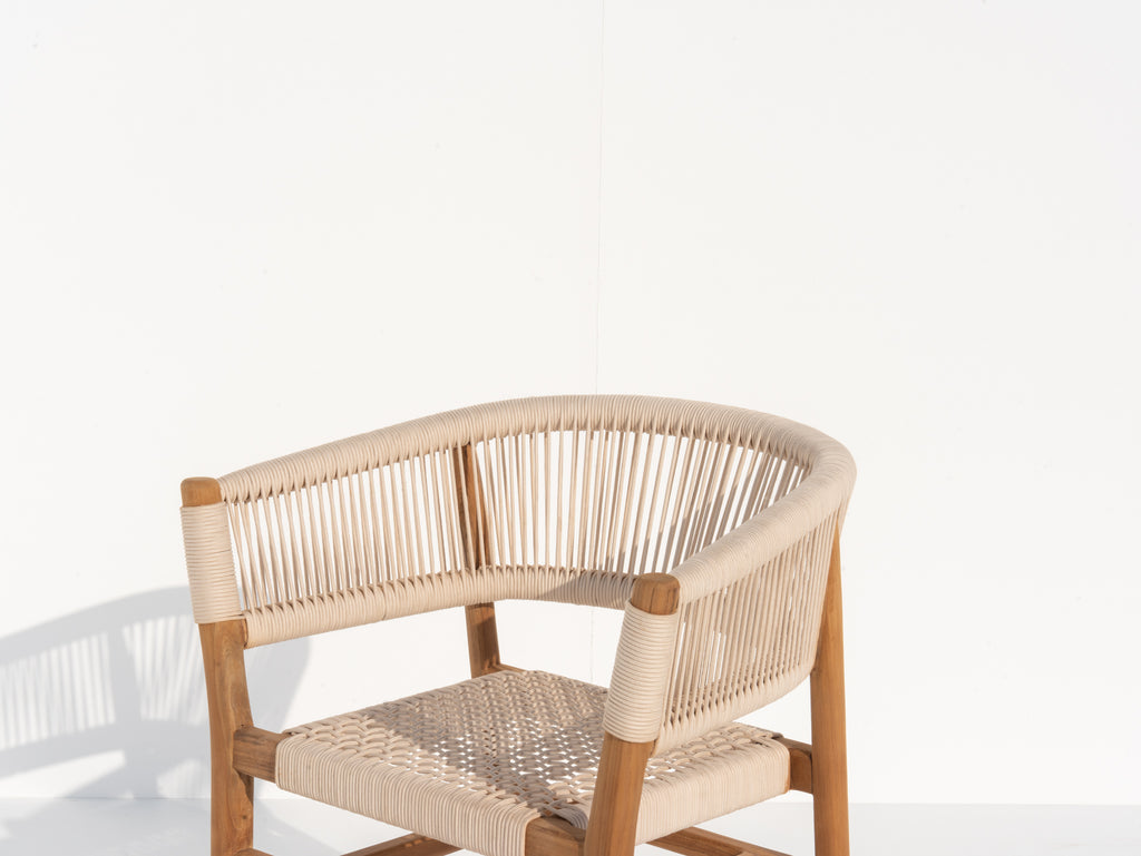 Aegean Teak Dining Chair Side view 5
