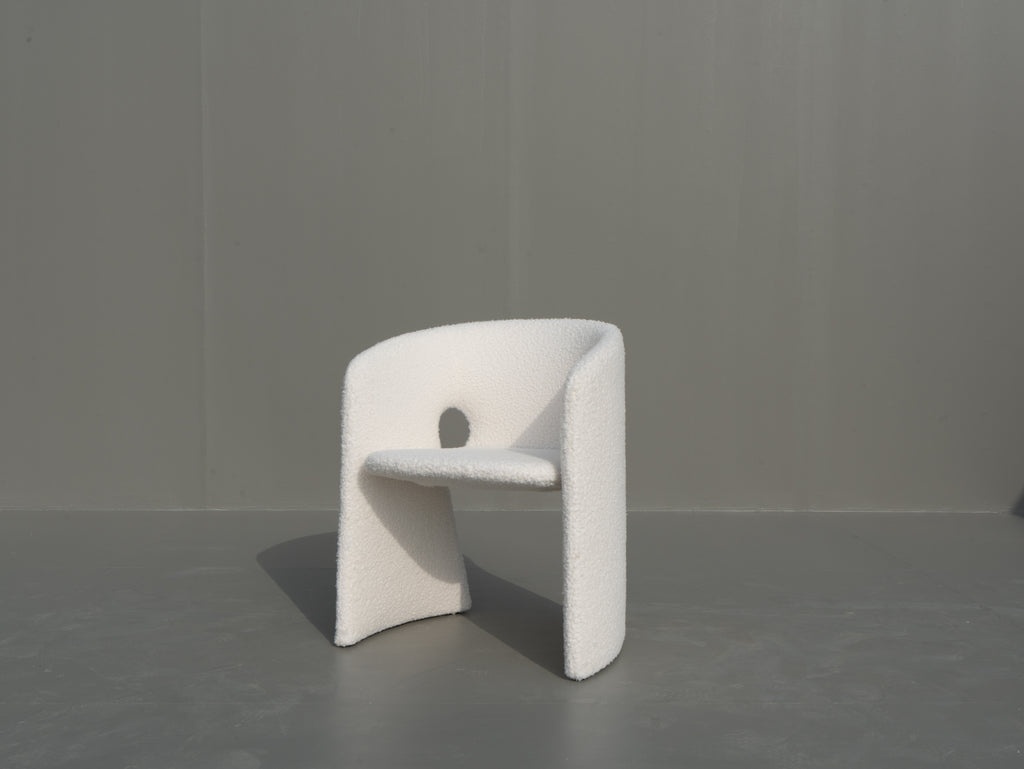 Alba Boucle Chair Side view