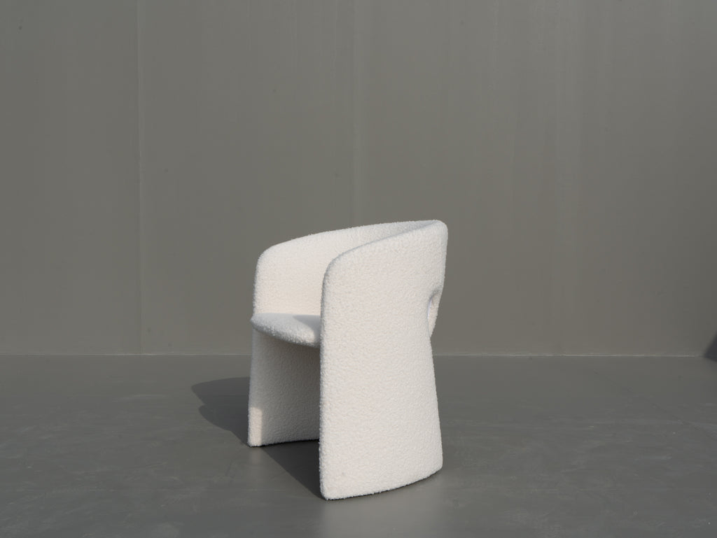 Alba Boucle Chair Side view 2
