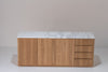 Alder Oak Wine Cabinet Front Perspective View 5