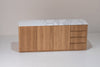Alder Oak Wine Cabinet Front Perspective View 6