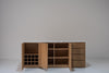 Alder Oak Wine Cabinet Internal Front Perspective View 4