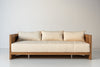 Algarve Teak 3 Seater Sofa Front View 2