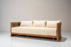 Algarve Teak 3 Seater Sofa Perspective View 3