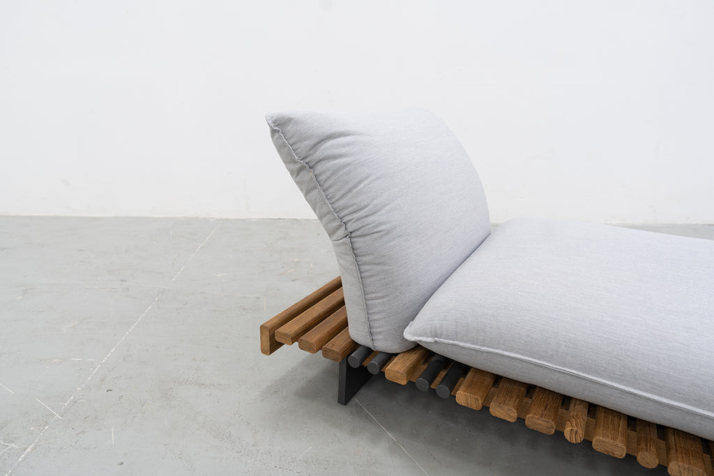 Alu Teak Lounge Daybed Side view