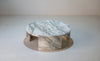 Arc Marble Coffee Table Perspective Detailed Top Texture View 1