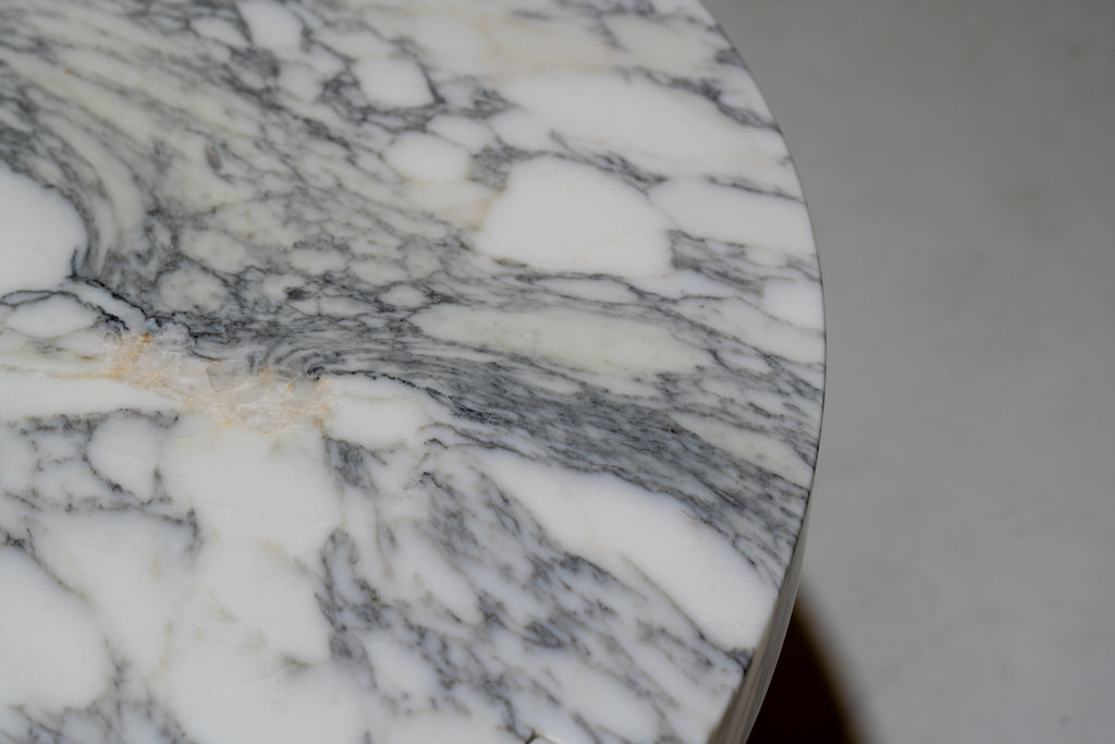 Arc Marble Coffee Table Perspective Detailed Top Texture View 4