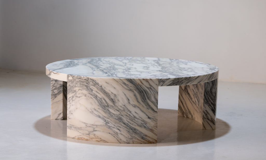 Arc Marble Coffee Table Perspective View 2