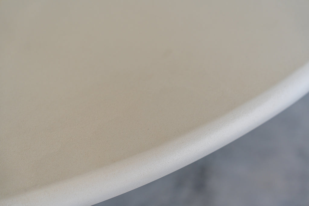 Arcus MicroCement Lazy Susan Dining Table Detailed Top Texture View 2