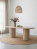 Arezzo Travertine Dining Table Indoor View 4