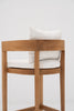 Aria Teak Bar Chair Back view
