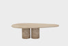 Arles Travertine Coffee Table Dubai Indoor Front View 1