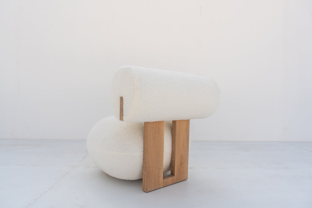 Arlo Boucle Chair Back view