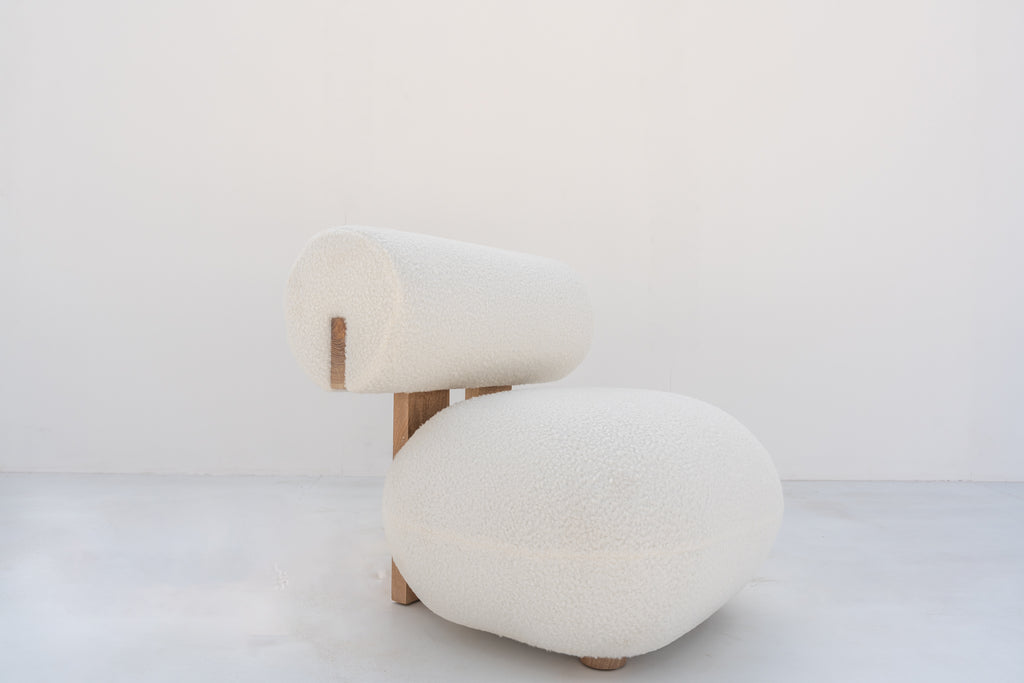 Arlo Boucle Chair Side view