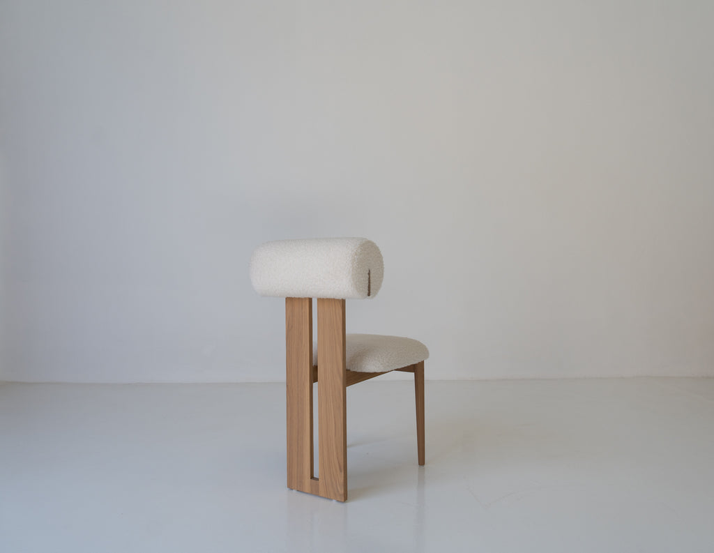 Arlo Boucle Dining Chair Rear View 4