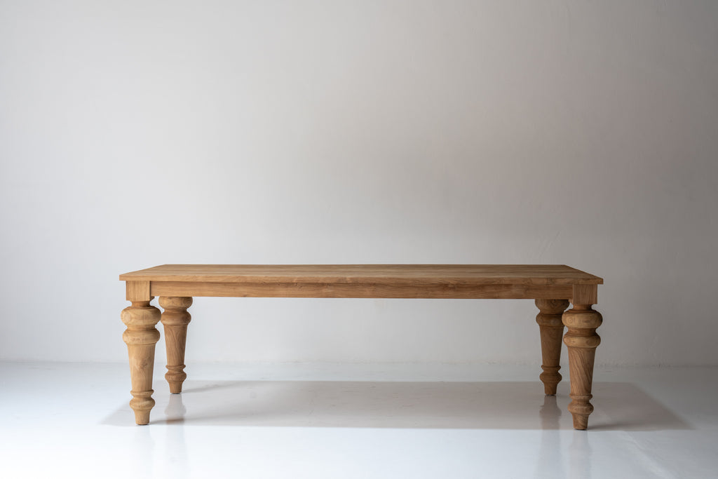 Ashford Farmhouse Dining Table Front View 1