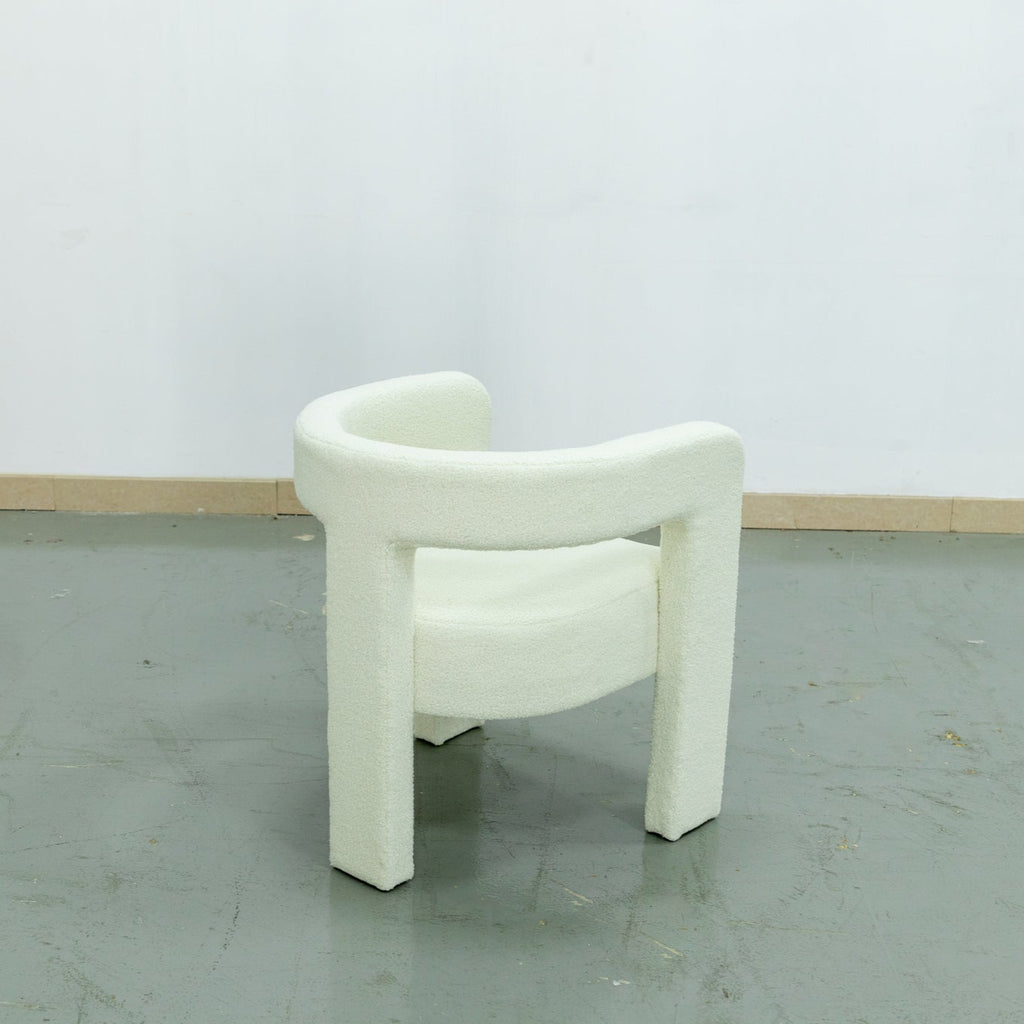Aspen Boucle Dining Chair Back view