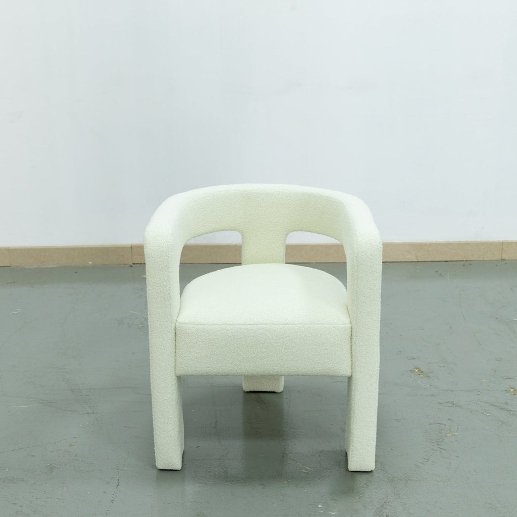 Aspen Boucle Dining Chair Front view