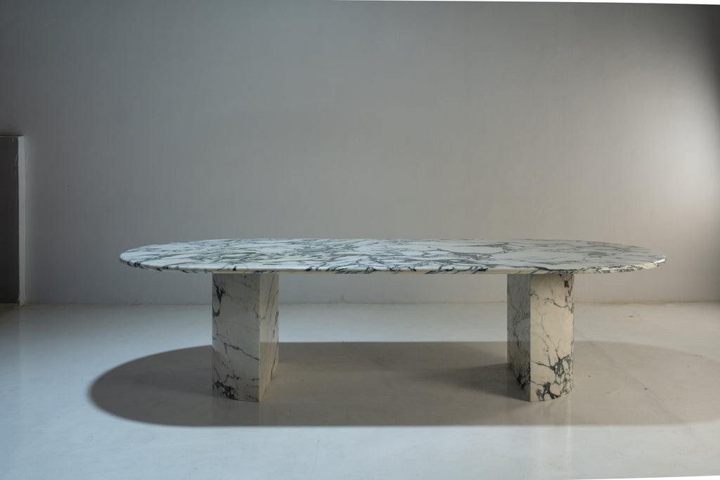 Atelier Marble Dining Table Front View 3