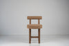 Aurelian Walnut Bouclé Bar Chair Front View 1