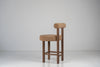Aurelian Walnut Bouclé Bar Chair Perspective View 3