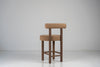Aurelian Walnut Bouclé Bar Chair Perspective View 4