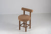 Aurelian Walnut Bouclé Bar Chair Perspective View 5