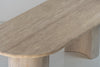 Aurelio Travertine Dining Table Detailed Top Texture View 3