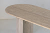 Aurelio Travertine Dining Table Detailed Top Texture View 6