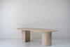 Aurelio Travertine Dining Table Perspective View 1