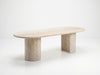 Aurelio Travertine Dining Table Perspective View 5