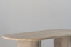 Aurelio Travertine Dining Table Perspective View 8