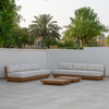 Austin 3 Seater Teak Sofa Customer Home