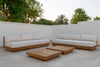 Austin 3 Seater Teak Sofa Customer Home