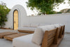 Austin 3 Seater Teak Sofa Customer Home