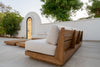 Austin 3 Seater Teak Sofa Customer Home