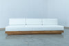 Austin 3 Seater Teak Sofa Front view