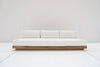 Austin 3 Seater Teak Sofa Front view