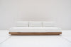 Austin 3 Seater Teak Sofa Front view