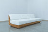 Austin 3 Seater Teak Sofa Side view
