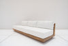 Austin 3 Seater Teak Sofa Side view