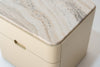 Avena Travertine Bedside Table Perspective View 6
